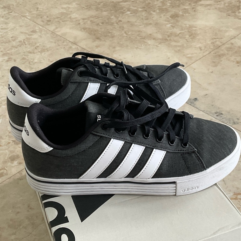 Adidas Daily Skateboard 4.0 Shoes in Black and White
